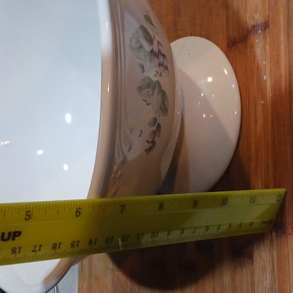 Pfaltzgraff White and Green Decorative Bowl - Picture 7 of 9